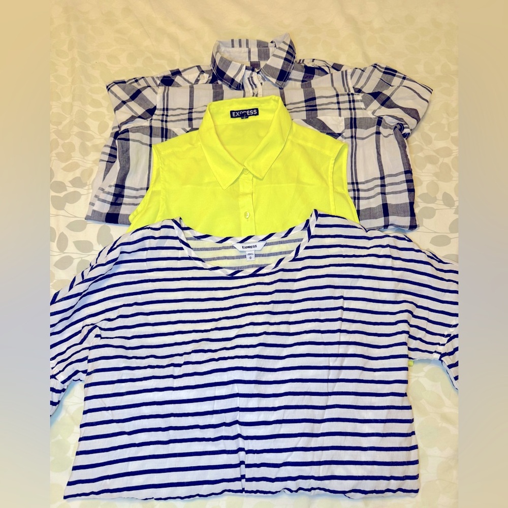 Set of 3 Express button down tops